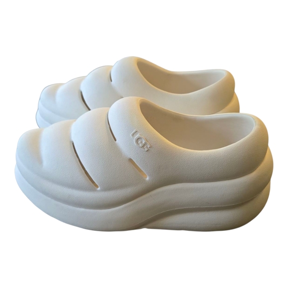 UGG Sport Yeah ClogBright White (Kids)  sz 2 - Picture 1 of 6
